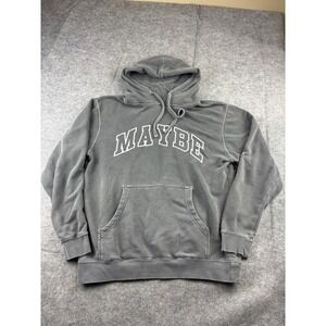 Maybe Today NYC Gray Hoodie Maybe New York City Graphic Men's M Streetwear